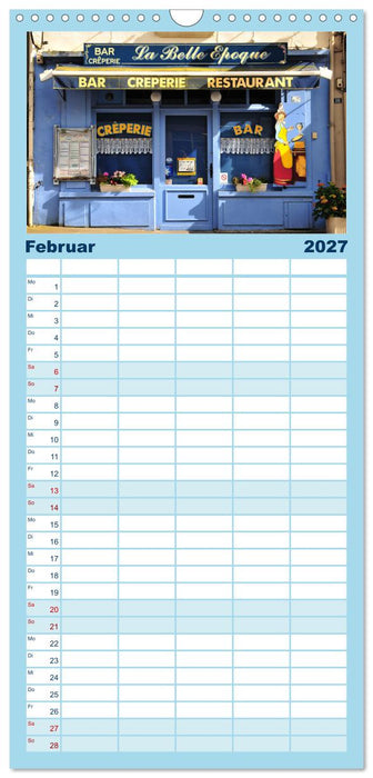 Hereinspaziert – Ladenfronten in Frankreich (CALVENDO Familienplaner 2027)