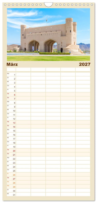 Oman - Historische Perle des Orients (CALVENDO Familienplaner 2027)