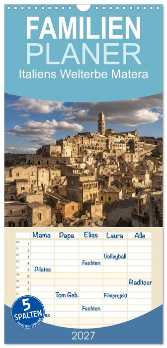 Italiens Welterbe Matera (CALVENDO Familienplaner 2027)