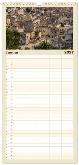 Italiens Welterbe Matera (CALVENDO Familienplaner 2027)