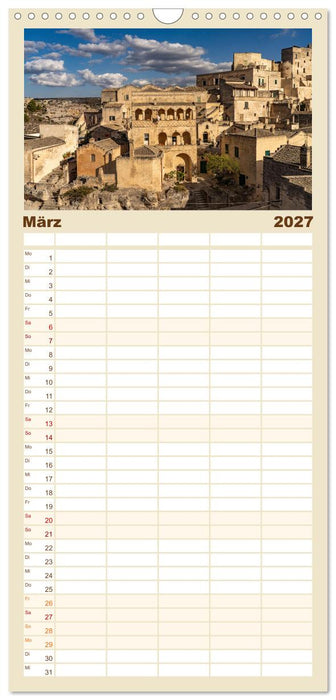 Italiens Welterbe Matera (CALVENDO Familienplaner 2027)