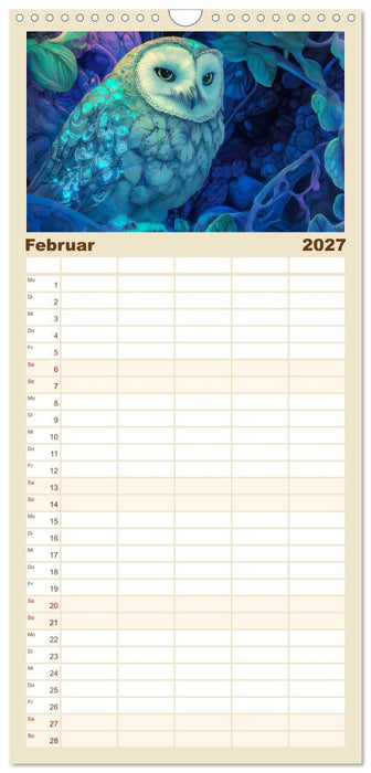 Art Nouveau trifft Märchenwelt (CALVENDO Familienplaner 2027)
