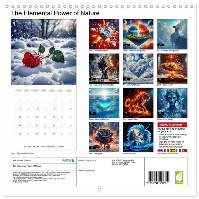 The Elemental Power of Nature (CALVENDO Monthly Calendar 2027)