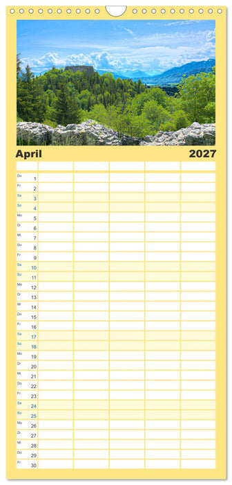 Bayern - Idylle zwischen Allgäu und Bayerischen Alpen (CALVENDO Familienplaner 2027)