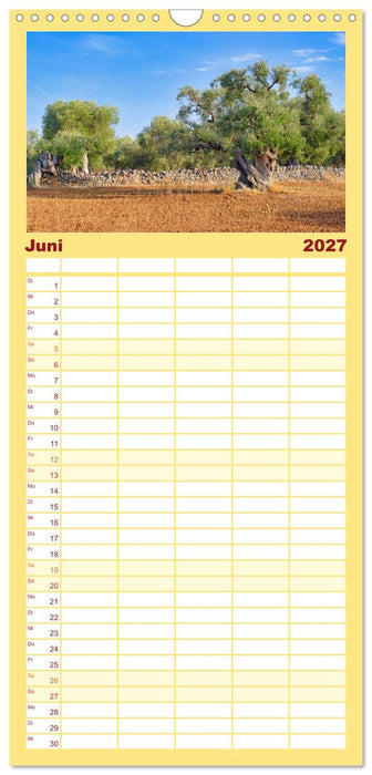 Faszinierendes Apulien (CALVENDO Familienplaner 2027)
