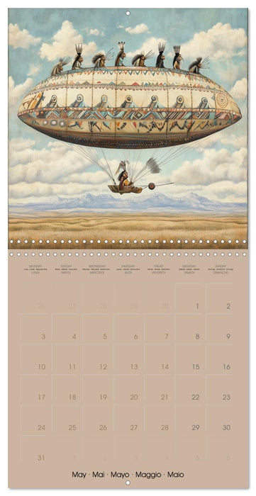 Flying through ancient history with AI (CALVENDO Monthly Calendar 2027)