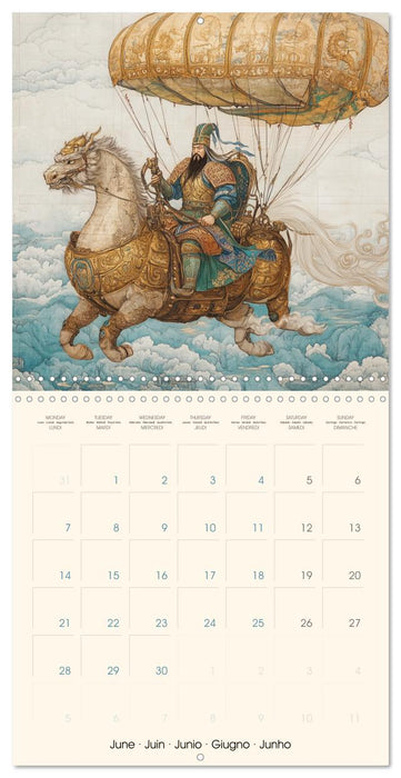 Flying through ancient history with AI (CALVENDO Monthly Calendar 2027)