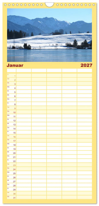 Erholung am See - Die schönsten Seen in Deutschland (CALVENDO Familienplaner 2027)
