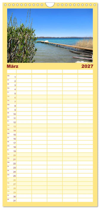 Erholung am See - Die schönsten Seen in Deutschland (CALVENDO Familienplaner 2027)