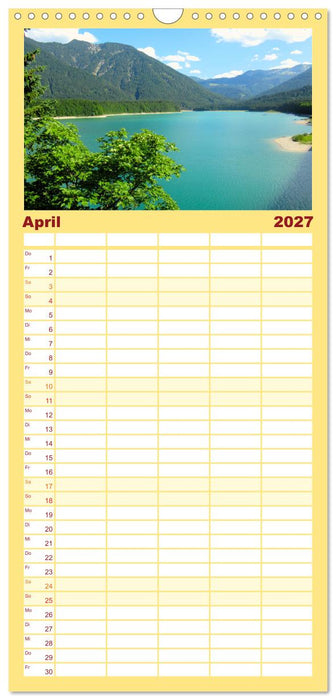 Erholung am See - Die schönsten Seen in Deutschland (CALVENDO Familienplaner 2027)