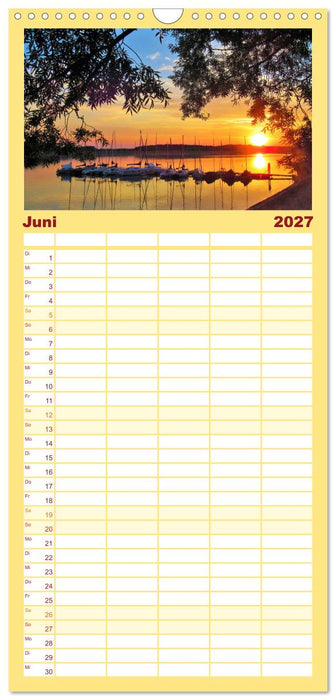 Erholung am See - Die schönsten Seen in Deutschland (CALVENDO Familienplaner 2027)
