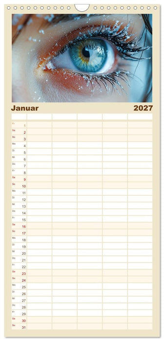 Iris Kunstkalender - Die faszinierende Welt der magischen Augen (CALVENDO Familienplaner 2027)