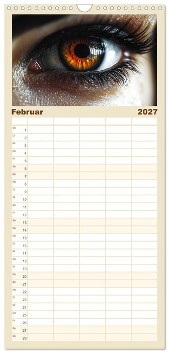 Iris Kunstkalender - Die faszinierende Welt der magischen Augen (CALVENDO Familienplaner 2027)