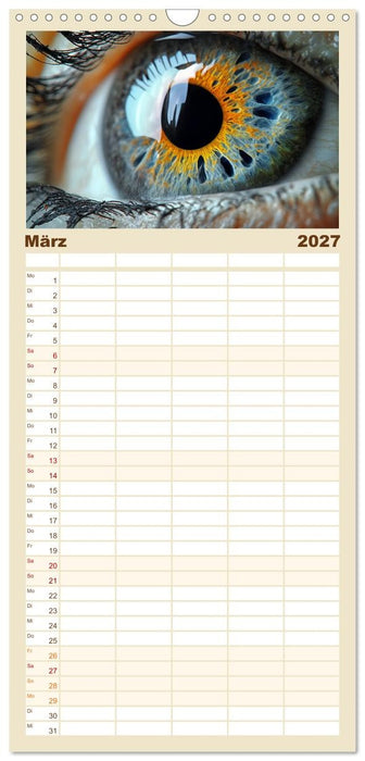 Iris Kunstkalender - Die faszinierende Welt der magischen Augen (CALVENDO Familienplaner 2027)