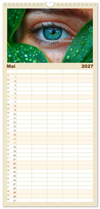 Iris Kunstkalender - Die faszinierende Welt der magischen Augen (CALVENDO Familienplaner 2027)