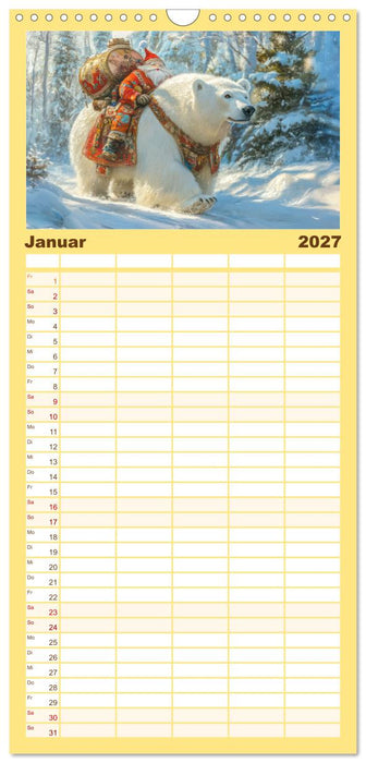 Zwergenland - Kinderkalender (CALVENDO Familienplaner 2027)
