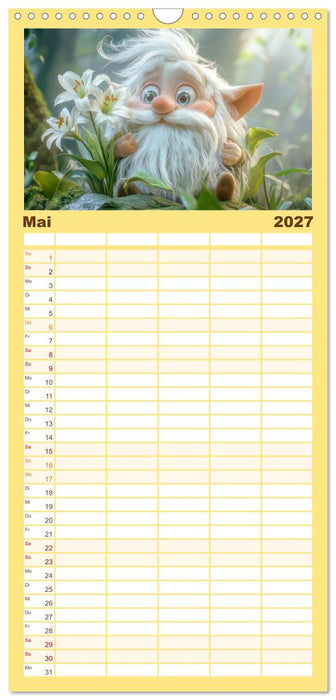 Zwergenland - Kinderkalender (CALVENDO Familienplaner 2027)