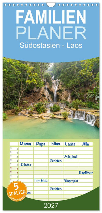Südostasien - Laos (CALVENDO Familienplaner 2027)