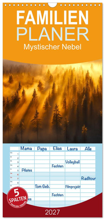 Mystischer Nebel (CALVENDO Familienplaner 2027)
