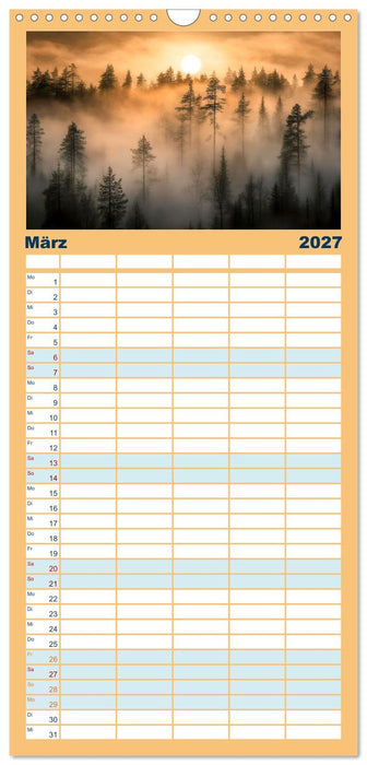 Mystischer Nebel (CALVENDO Familienplaner 2027)
