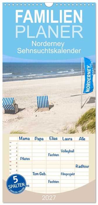Norderney Sehnsuchtskalender (CALVENDO Familienplaner 2027)