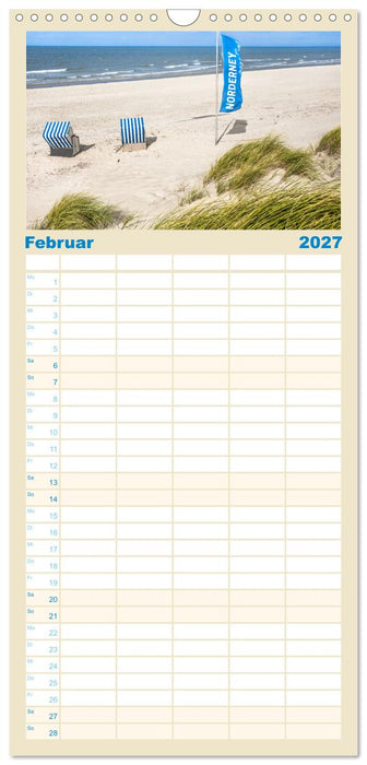 Norderney Sehnsuchtskalender (CALVENDO Familienplaner 2027)