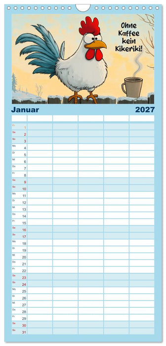 Verrücktes Hühnervolk (CALVENDO Familienplaner 2027)