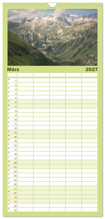 Schweiz - Die grüne Lunge Europas (CALVENDO Familienplaner 2027)
