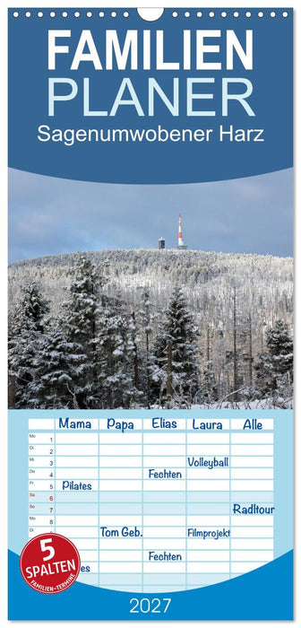 Sagenumwobener Harz (CALVENDO Familienplaner 2027)