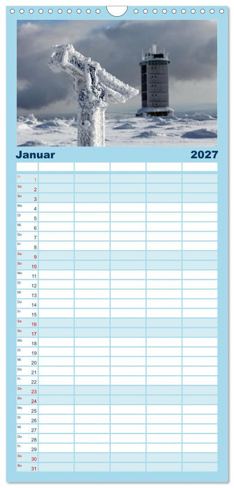 Sagenumwobener Harz (CALVENDO Familienplaner 2027)