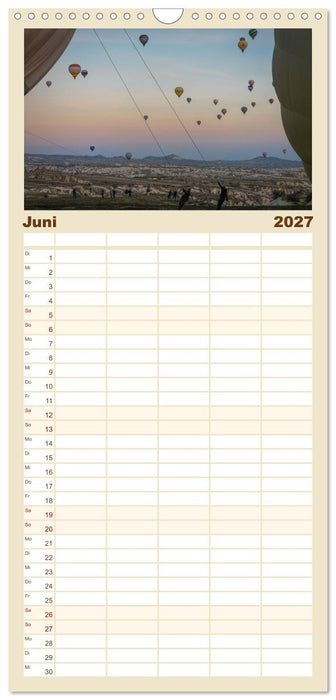 Heißluftballons Die sanften Riesen (CALVENDO Familienplaner 2027)