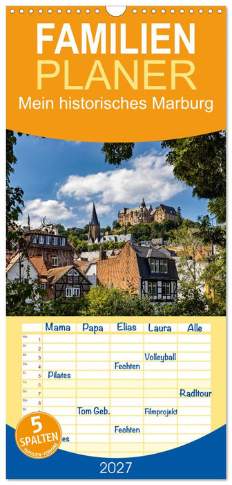 Mein historisches Marburg (CALVENDO Familienplaner 2027)