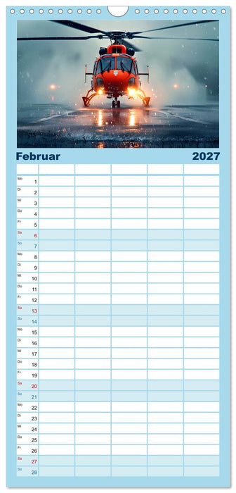Im Bann der Rettung - Rettungshubschrauber (CALVENDO Familienplaner 2027)