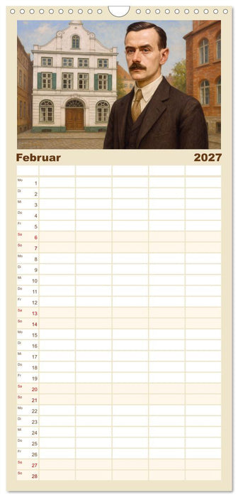 Thomas Mann. Sein Leben, seine Werke (CALVENDO Familienplaner 2027)
