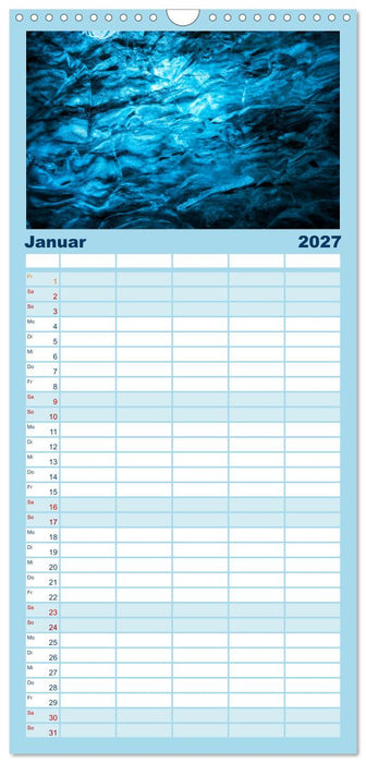 Wasserzauber (CALVENDO Familienplaner 2027)