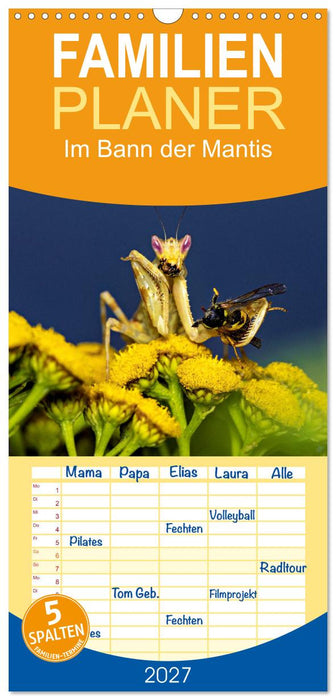 Im Bann der Mantis (CALVENDO Familienplaner 2027)