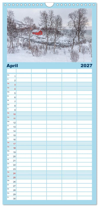 Tromsø in der Polarnacht (CALVENDO Familienplaner 2027)