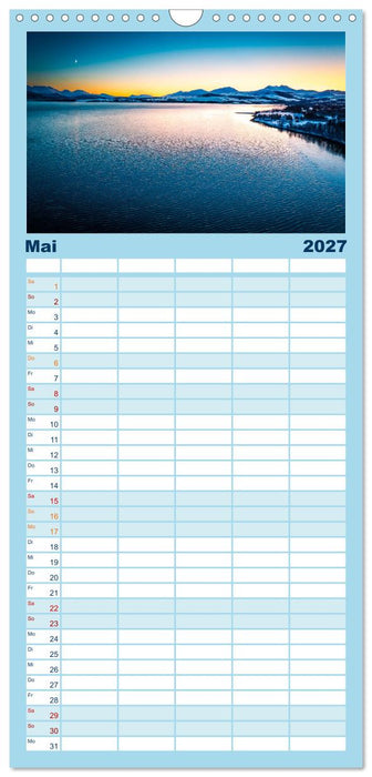 Tromsø in der Polarnacht (CALVENDO Familienplaner 2027)