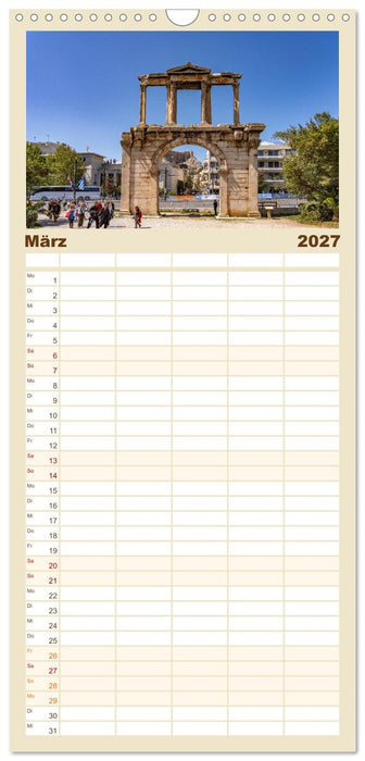 Griechenland - Athen (CALVENDO Familienplaner 2027)
