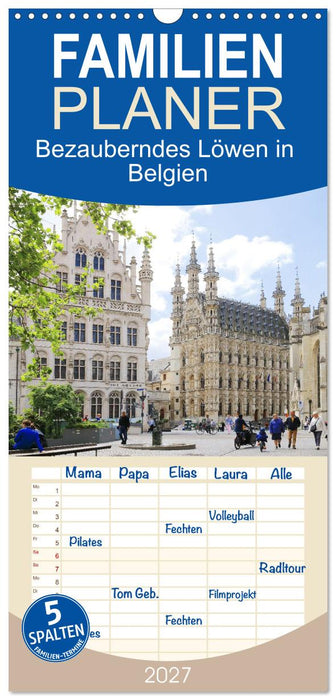 Bezauberndes Löwen in Belgien (CALVENDO Familienplaner 2027)