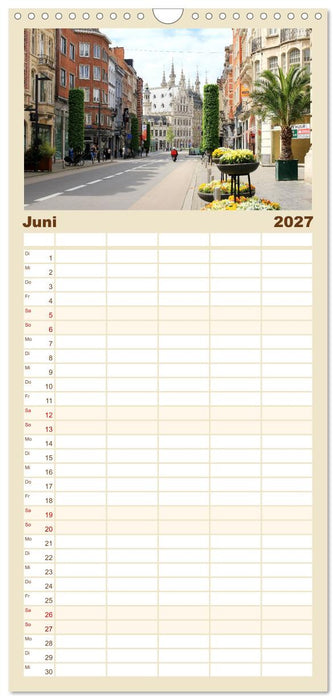 Bezauberndes Löwen in Belgien (CALVENDO Familienplaner 2027)
