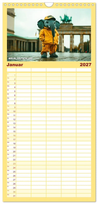 Die Mikrofanten auf Europareise (CALVENDO Familienplaner 2027)