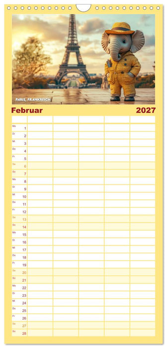 Die Mikrofanten auf Europareise (CALVENDO Familienplaner 2027)