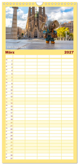 Die Mikrofanten auf Europareise (CALVENDO Familienplaner 2027)