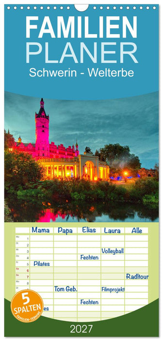 Schwerin - Welterbe (CALVENDO Familienplaner 2027)