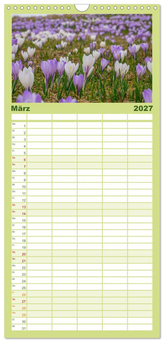 Naturwunder Berge (CALVENDO Familienplaner 2027)