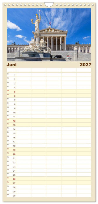 Herzlich willkommen in Wien (CALVENDO Familienplaner 2027)