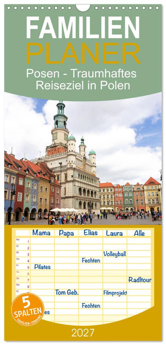Posen - Traumhaftes Reiseziel in Polen (CALVENDO Familienplaner 2027)