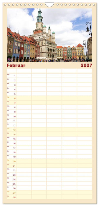 Posen - Traumhaftes Reiseziel in Polen (CALVENDO Familienplaner 2027)