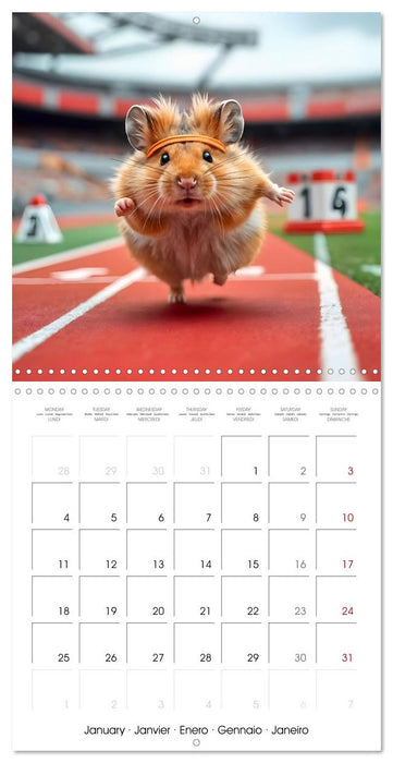 Hamster Games - When fluff becomes a competition (CALVENDO Monthly Calendar 2027)